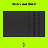 Cube Vinyl Stencil Pack – Set of 4