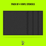 Hexagon Vinyl Stencil Pack – Set of 4