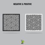 Hexagon Vinyl Stencil Pack – Set of 4