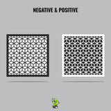 Cube Vinyl Stencil Pack – Set of 4