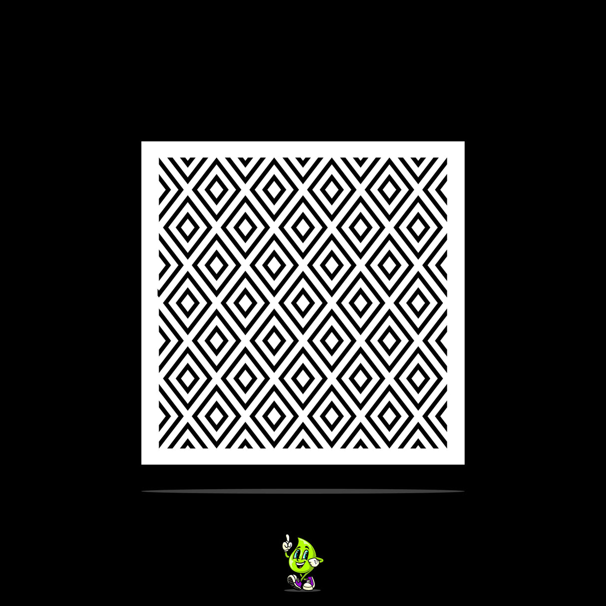 Diamonds Vinyl Stencil Pack – Set of 4