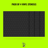 Holes II Vinyl Stencil Pack – Set of 4