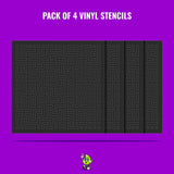 Labyrinth Vinyl Stencil Pack – Set of 4