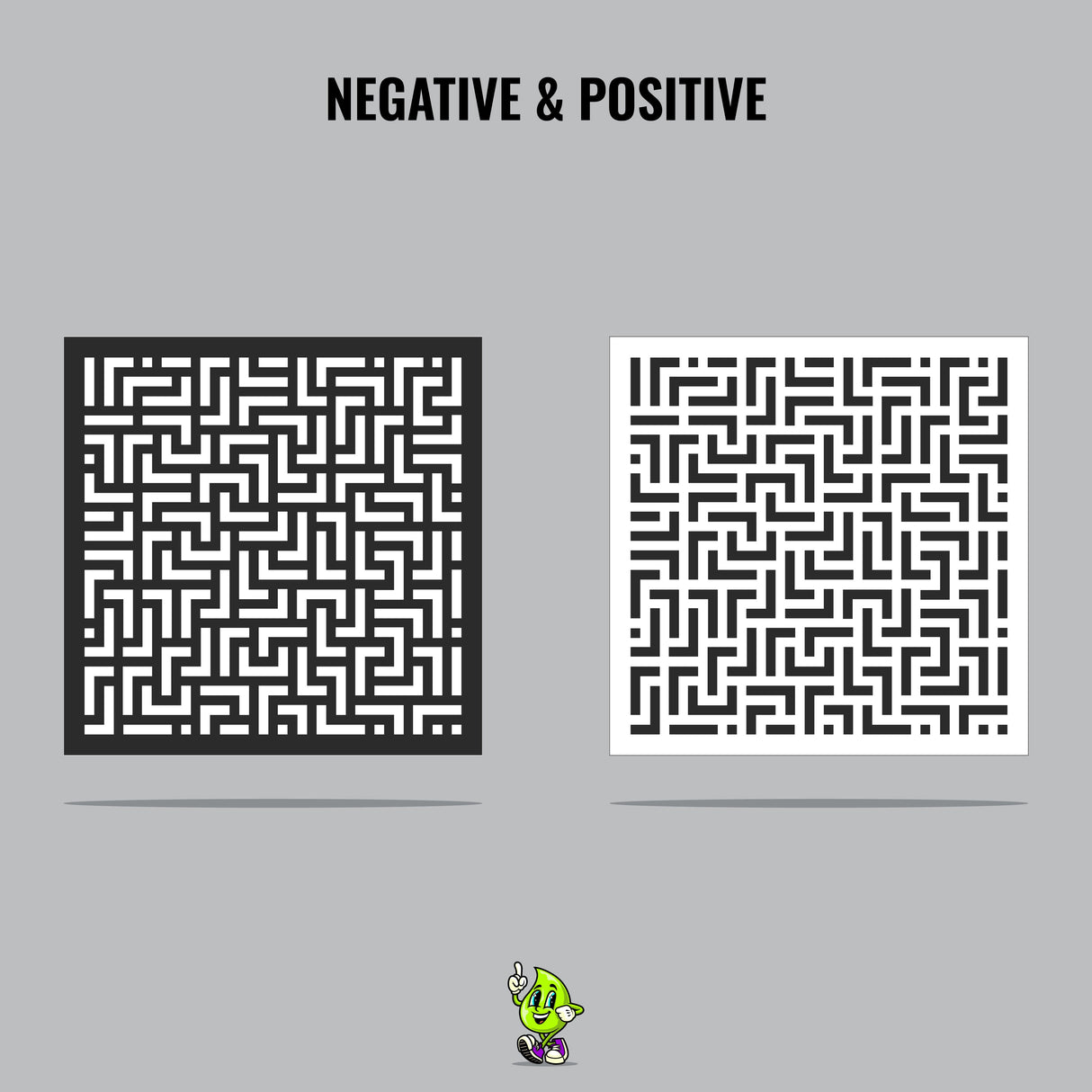 Labyrinth Vinyl Stencil Pack – Set of 4