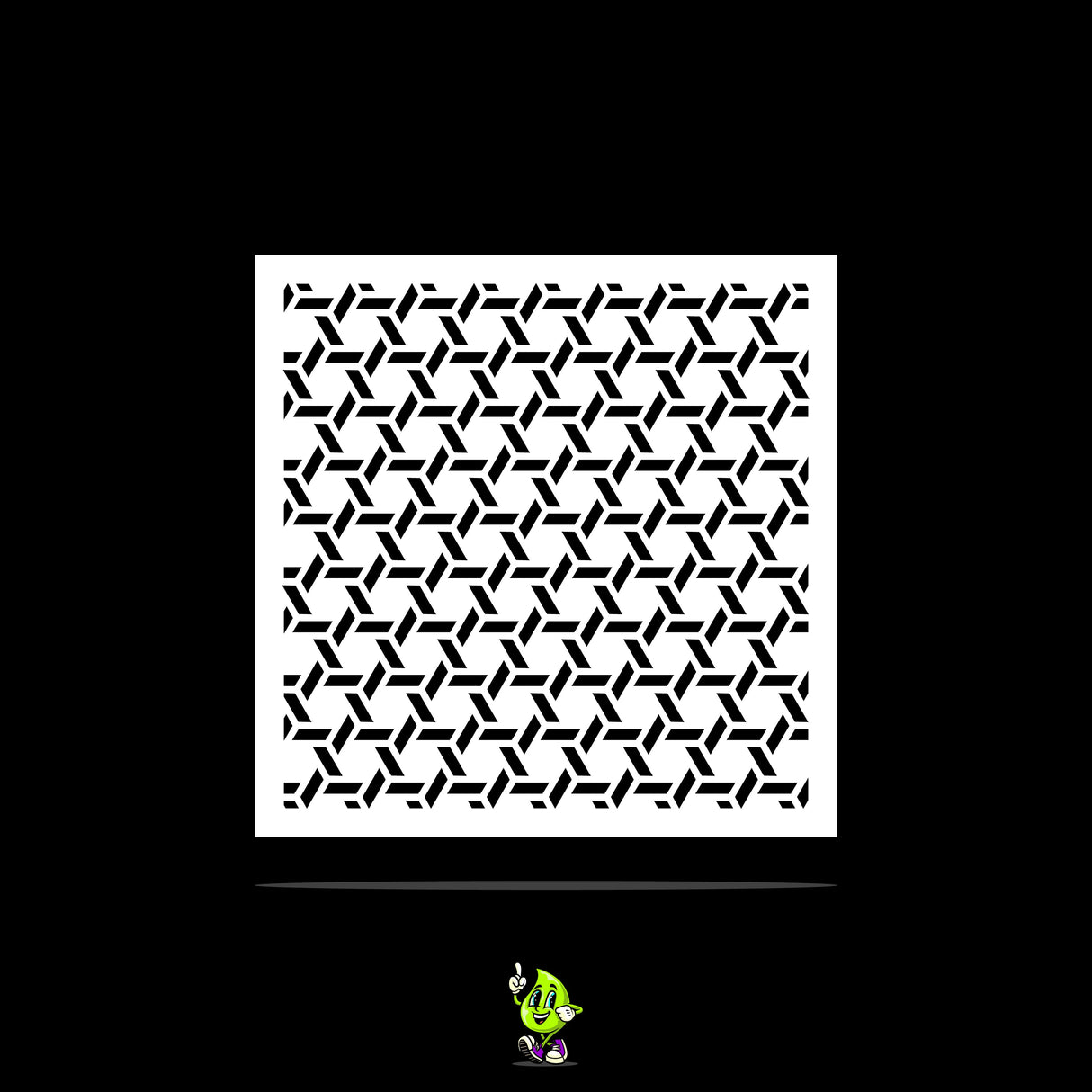 Hexahedron Vinyl Stencil Pack – Set of 4