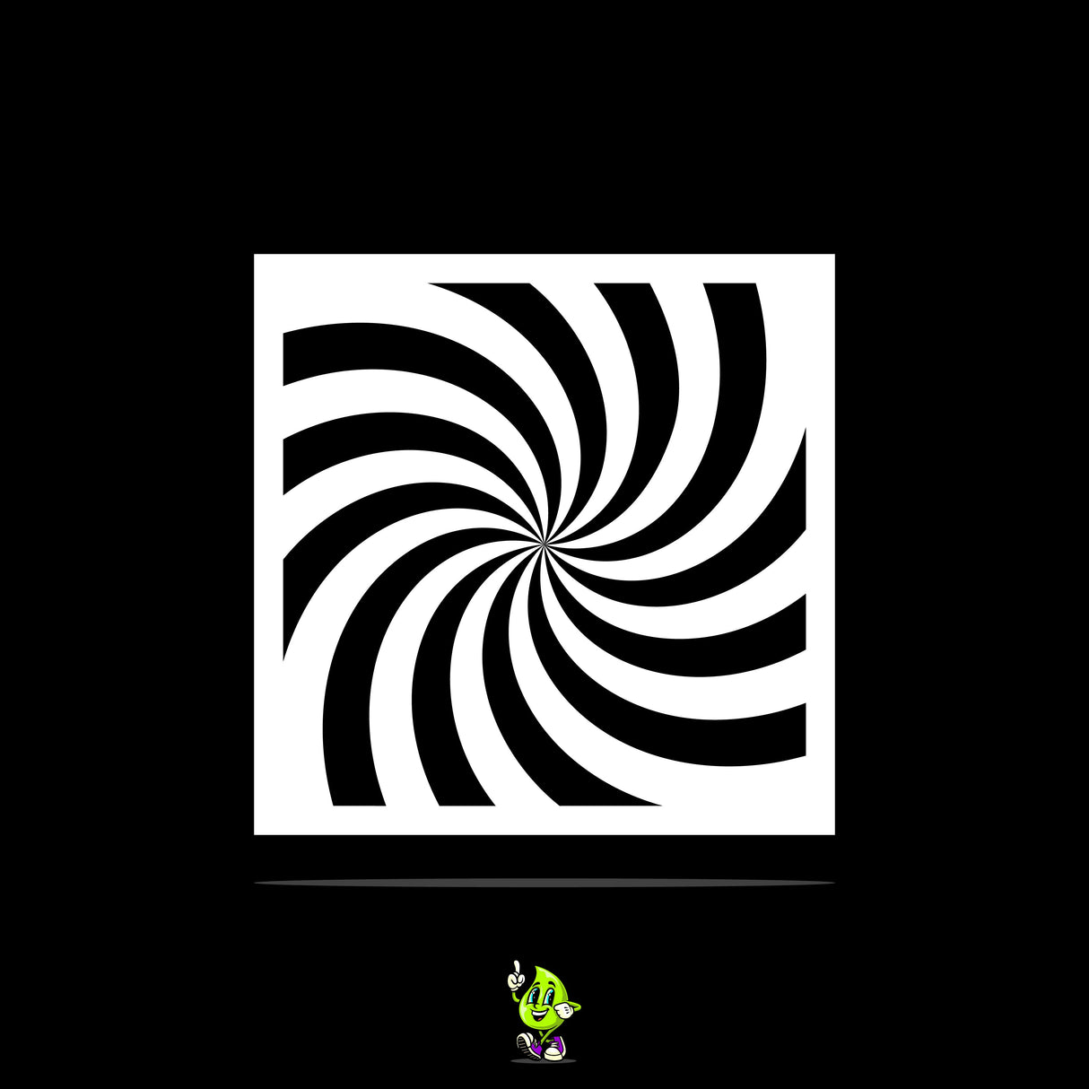 Spiral Vinyl Stencil Pack – Set of 4