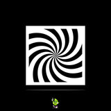 Spiral Vinyl Stencil Pack – Set of 4