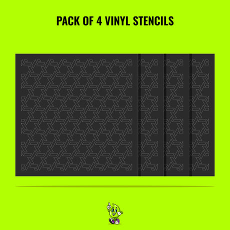 Hexahedron Vinyl Stencil Pack – Set of 4