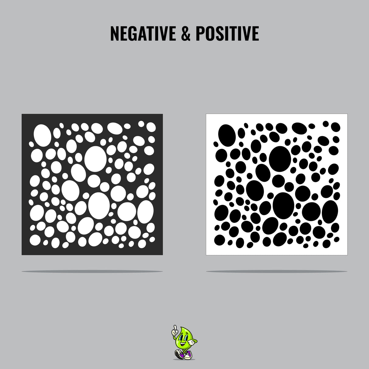 Bubbles Vinyl Stencil Pack – Set of 4