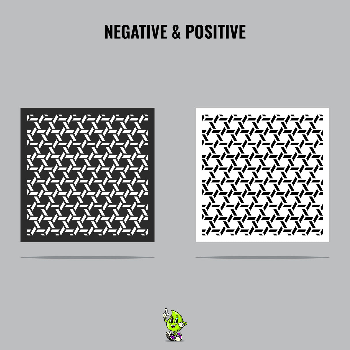 Hexahedron Vinyl Stencil Pack – Set of 4
