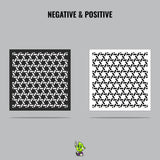 Hexahedron Vinyl Stencil Pack – Set of 4