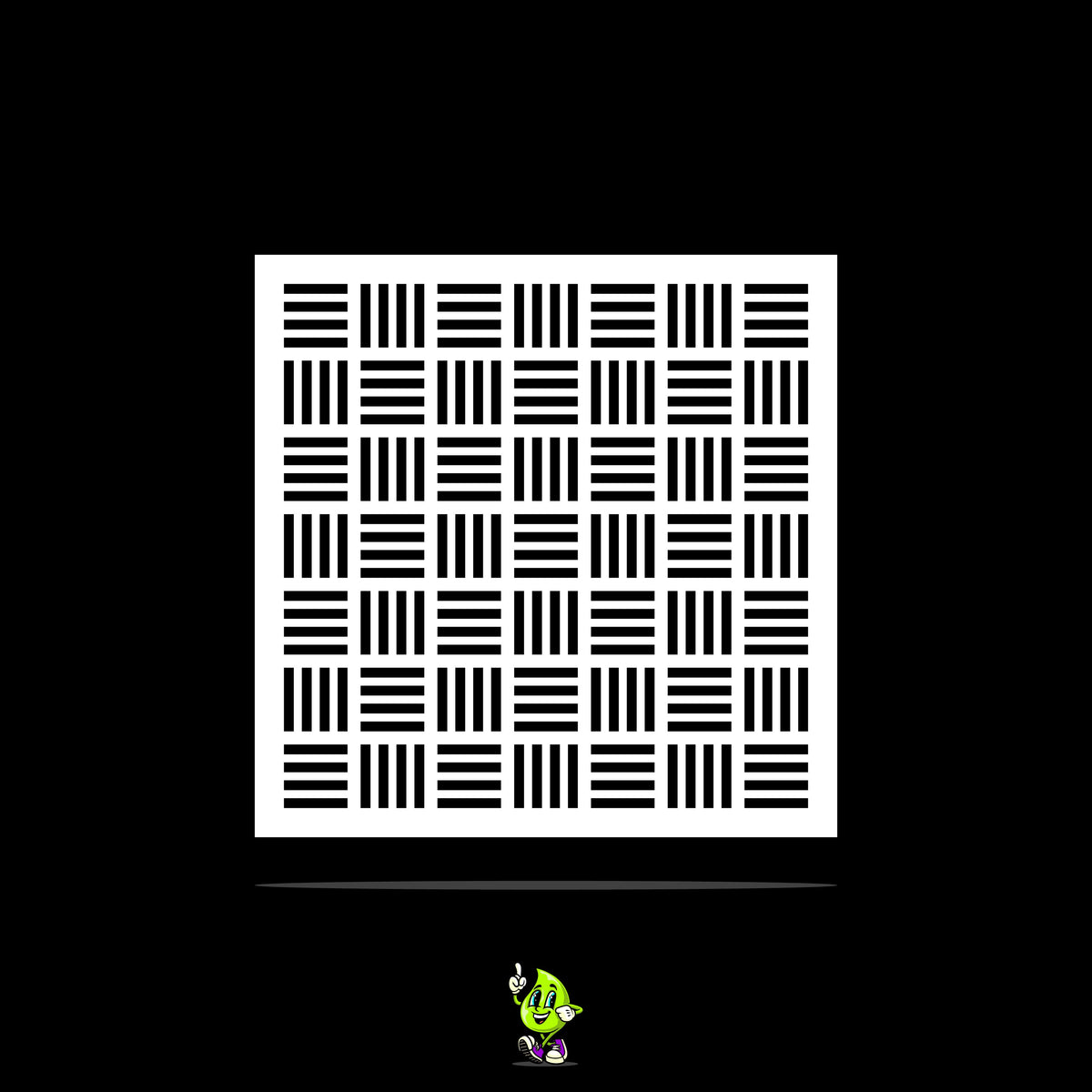 Cross Hatching Vinyl Stencil Pack – Set of 4