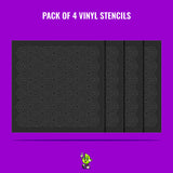 Hex Vinyl Stencil Pack – Set of 4