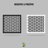 Hex Vinyl Stencil Pack – Set of 4