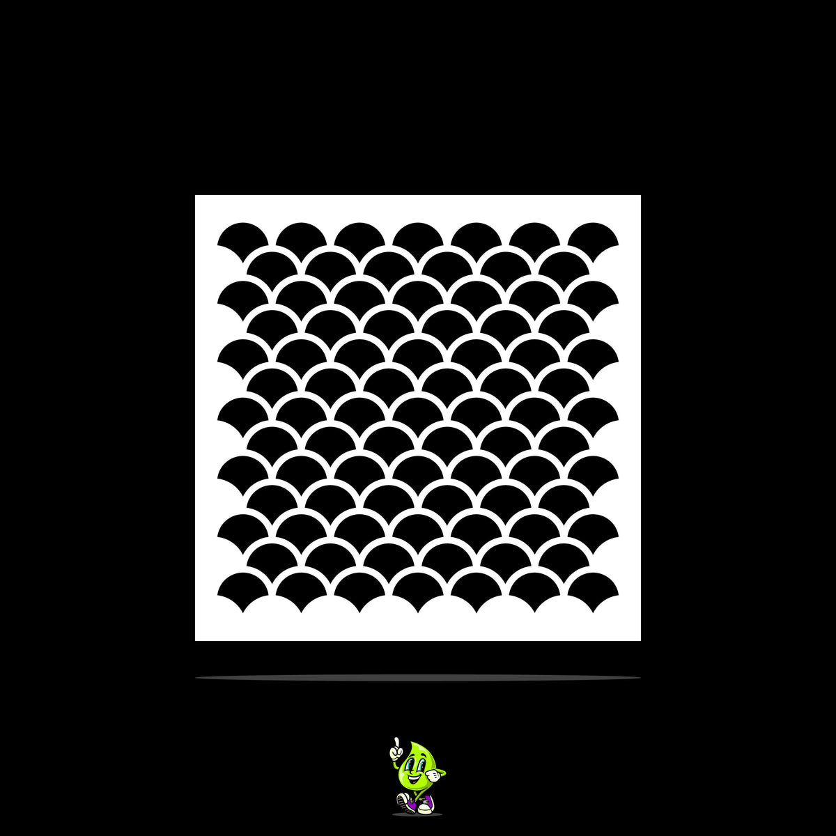 Fish Scale Vinyl Stencil Pack – Set of 4