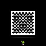 Fish Scale Vinyl Stencil Pack – Set of 4