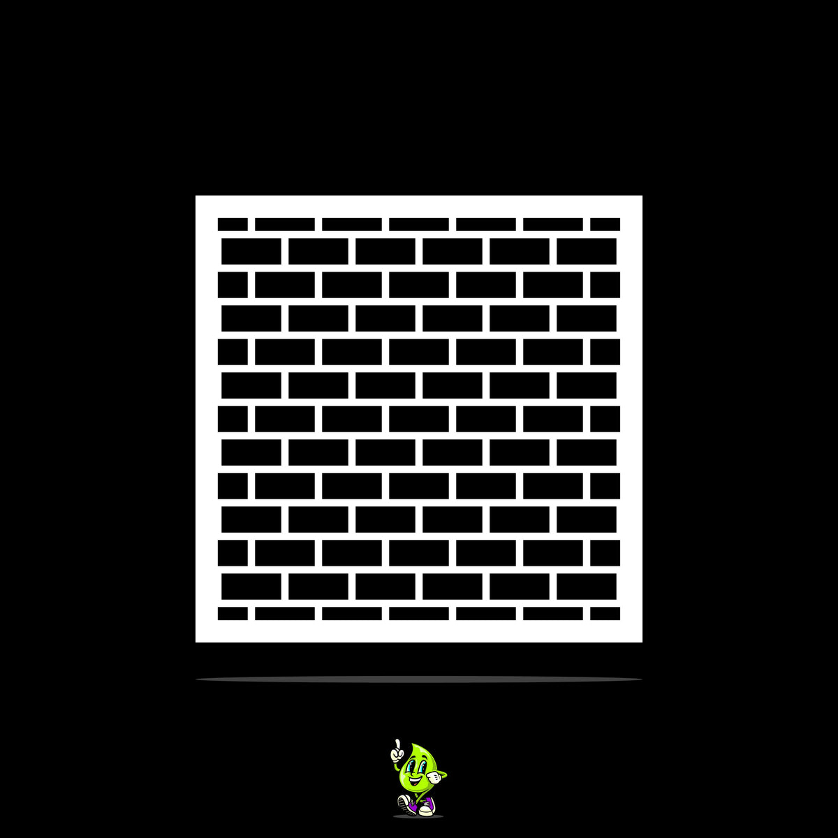 Bricks Vinyl Stencil Pack – Set of 4