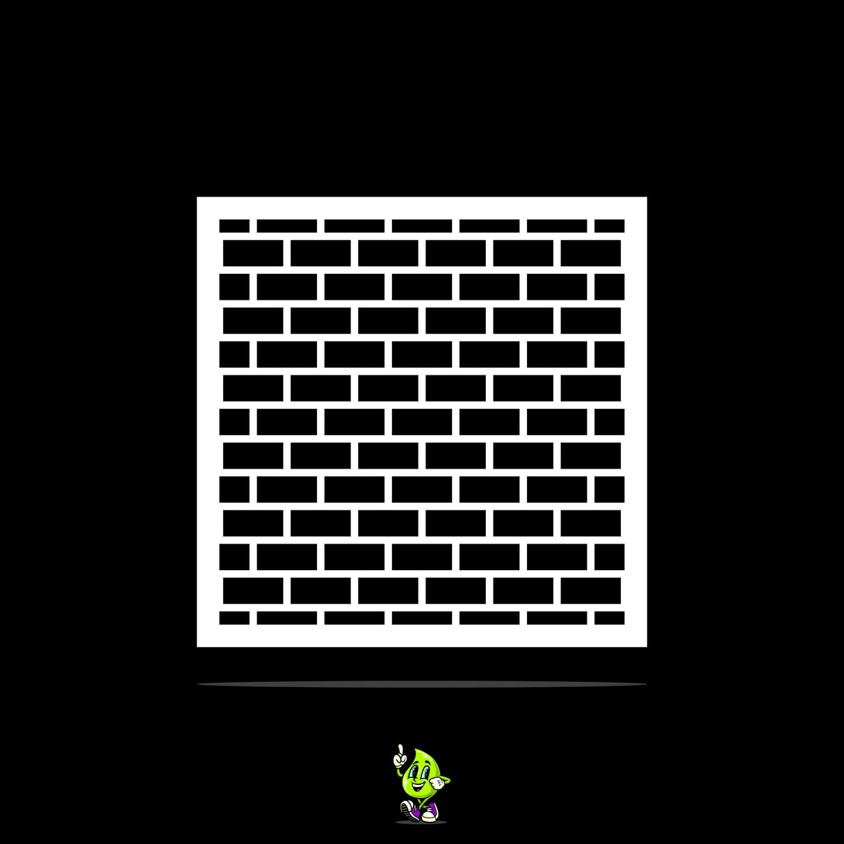 Bricks Vinyl Stencil Pack – Set of 4