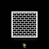 Bricks Vinyl Stencil Pack – Set of 4