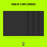 Y Geometric Vinyl Stencil Pack – Set of 4