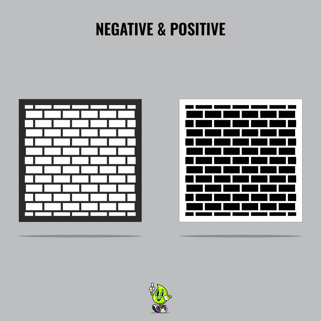 Bricks Vinyl Stencil Pack – Set of 4