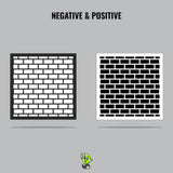 Bricks Vinyl Stencil Pack – Set of 4