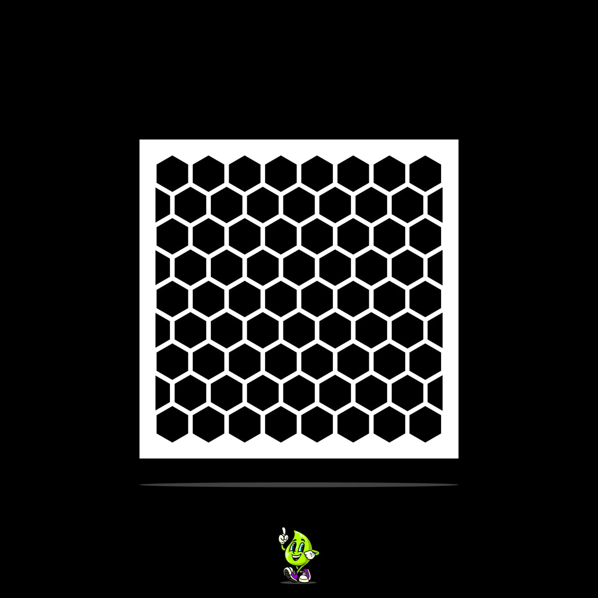 Honeycomb Vinyl Stencil Pack – Set of 4
