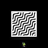 Waves Vinyl Stencil Pack – Set of 4