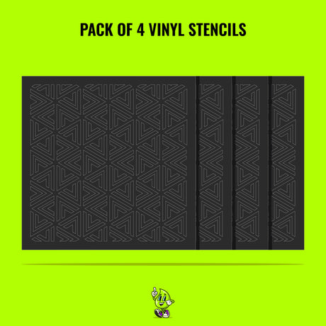 Tribal Vinyl Stencil Pack – Set of 4