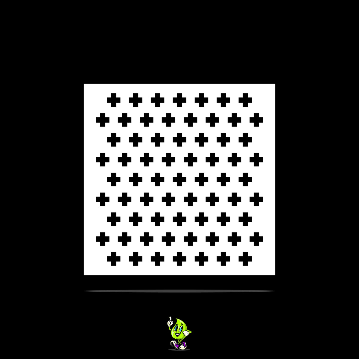 Cross I Vinyl Stencil Pack – Set of 4