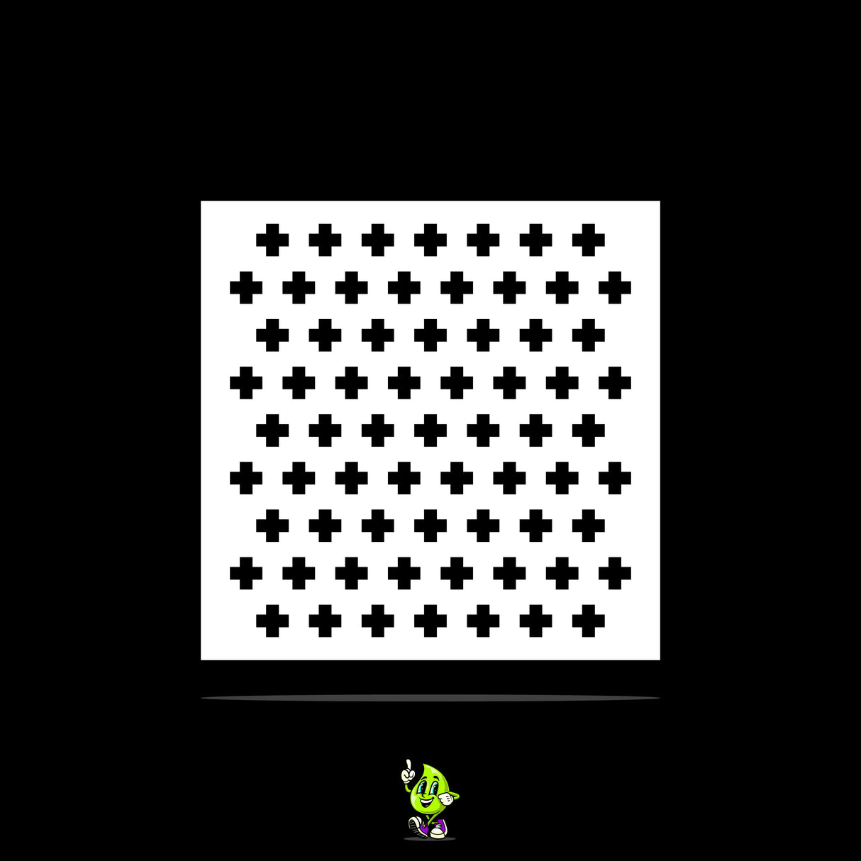 Cross I Vinyl Stencil Pack – Set of 4