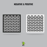 Chevron Vinyl Stencil Pack – Set of 4