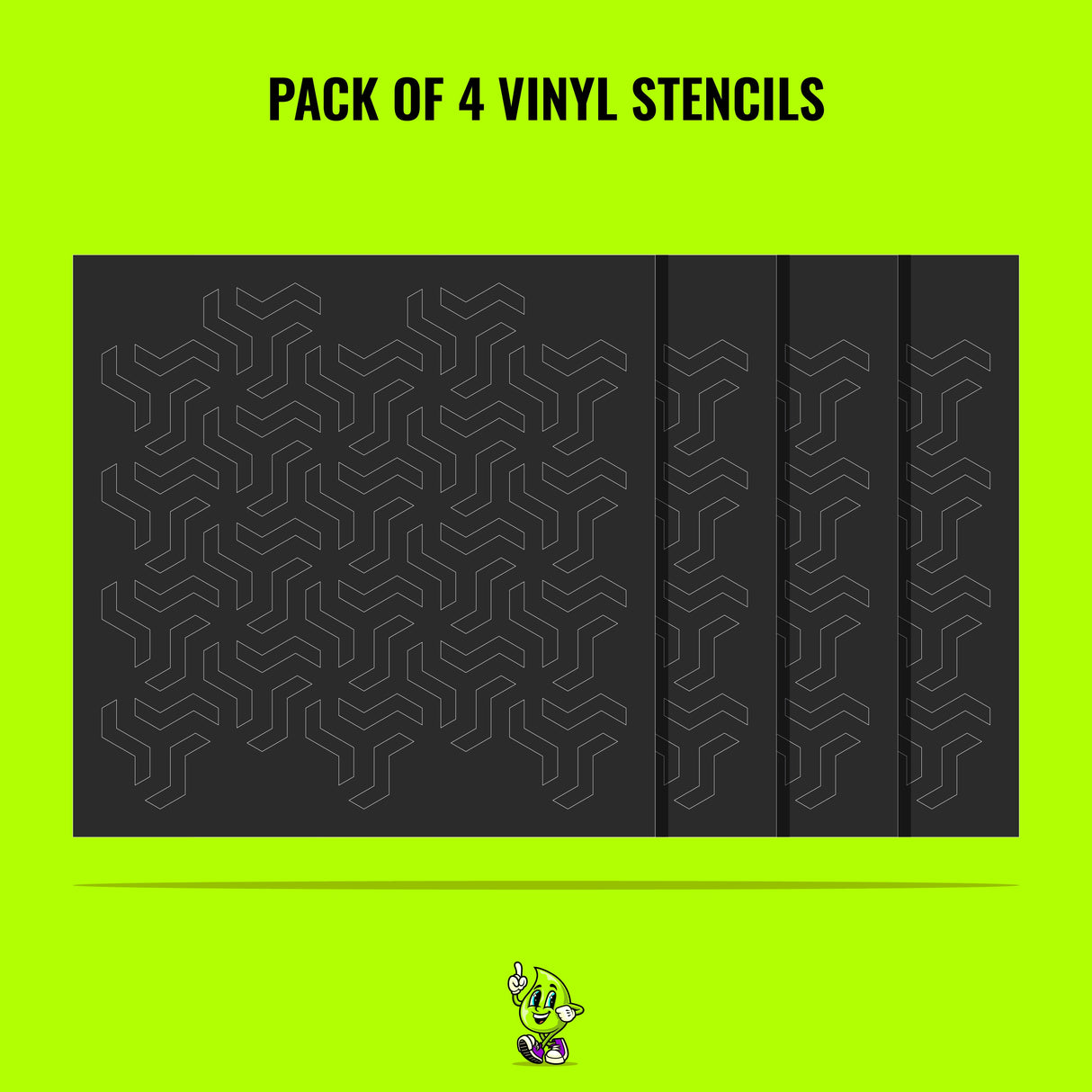 Fidget Vinyl Stencil Pack – Set of 4