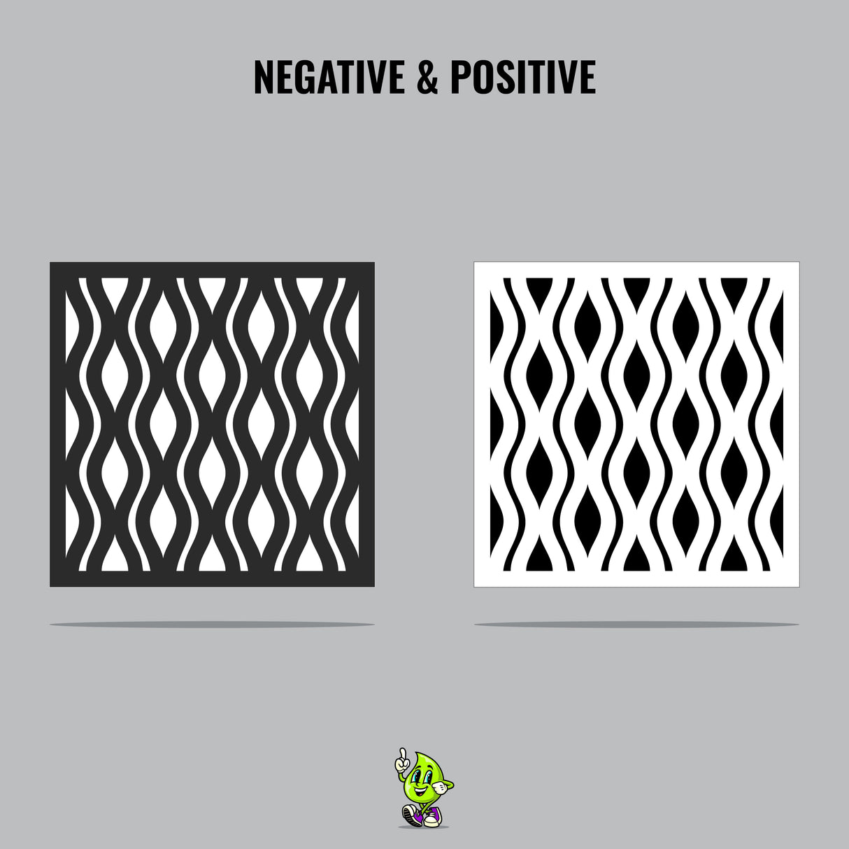 Curvy Lines Vinyl Stencil Pack – Set of 4