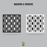 Curvy Lines Vinyl Stencil Pack – Set of 4
