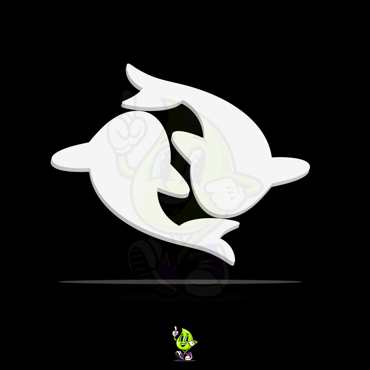 Blank Yin Yang Koi Fish