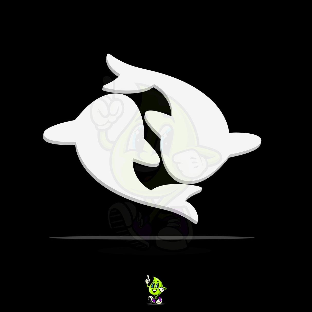 Blank Yin Yang Koi Fish