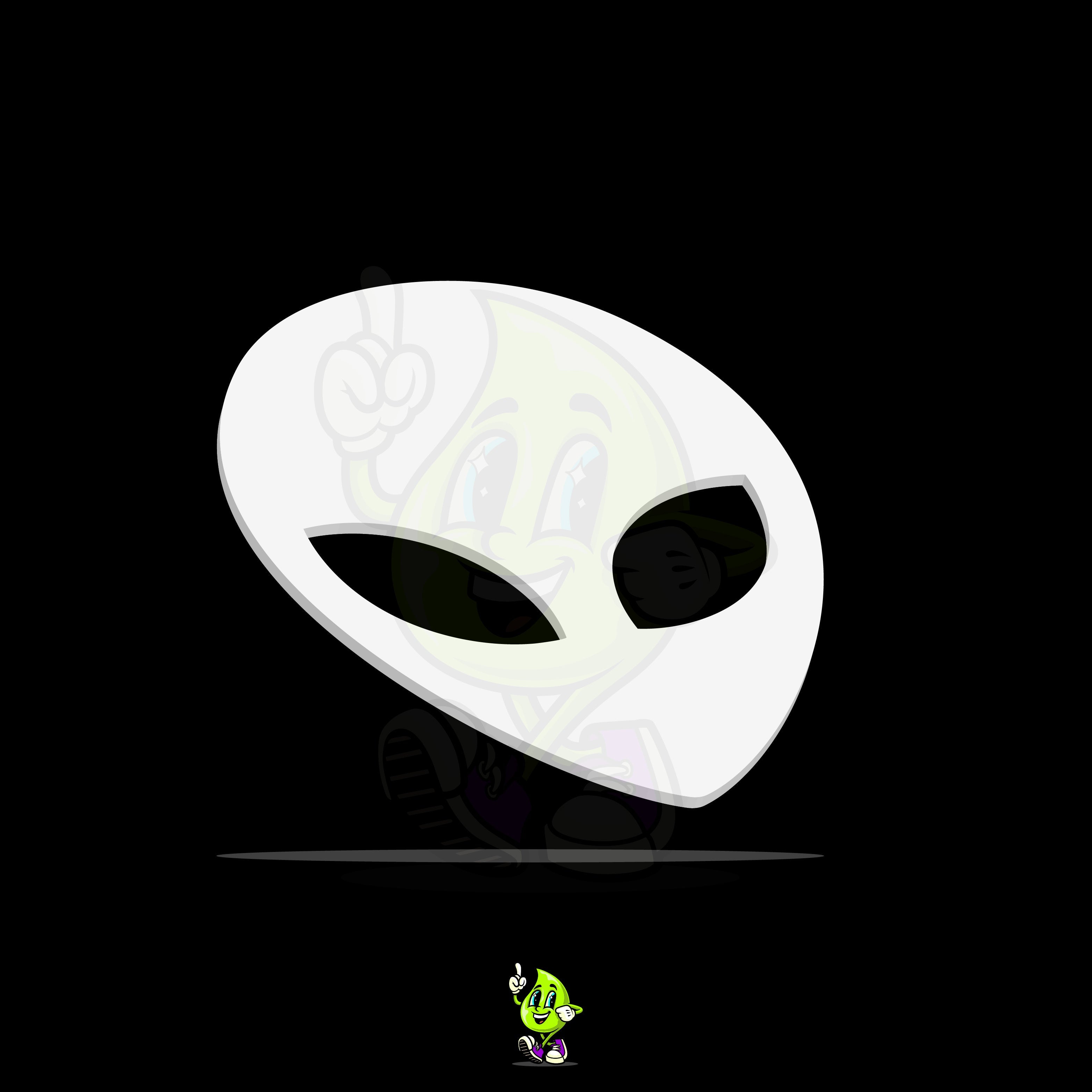 Blank Alien Head | Tropical Glitz