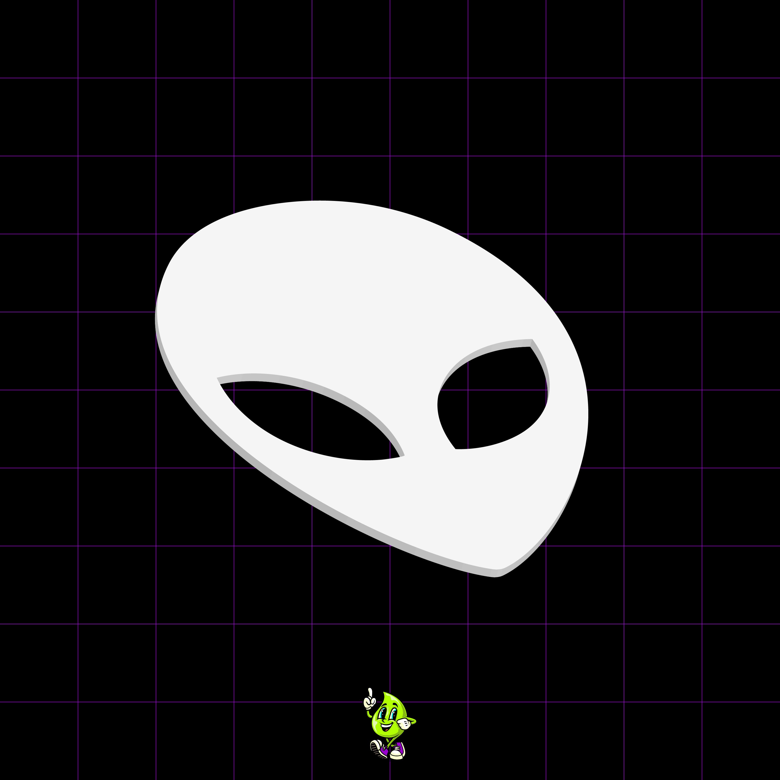 No.142★Premiumシリーズ⑭★【艶消し加工】エイリアンゴールド★pop Blank Alien Head | Tropical Glitz