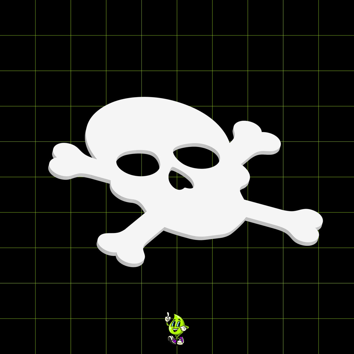 Blank Skull & Crossbones