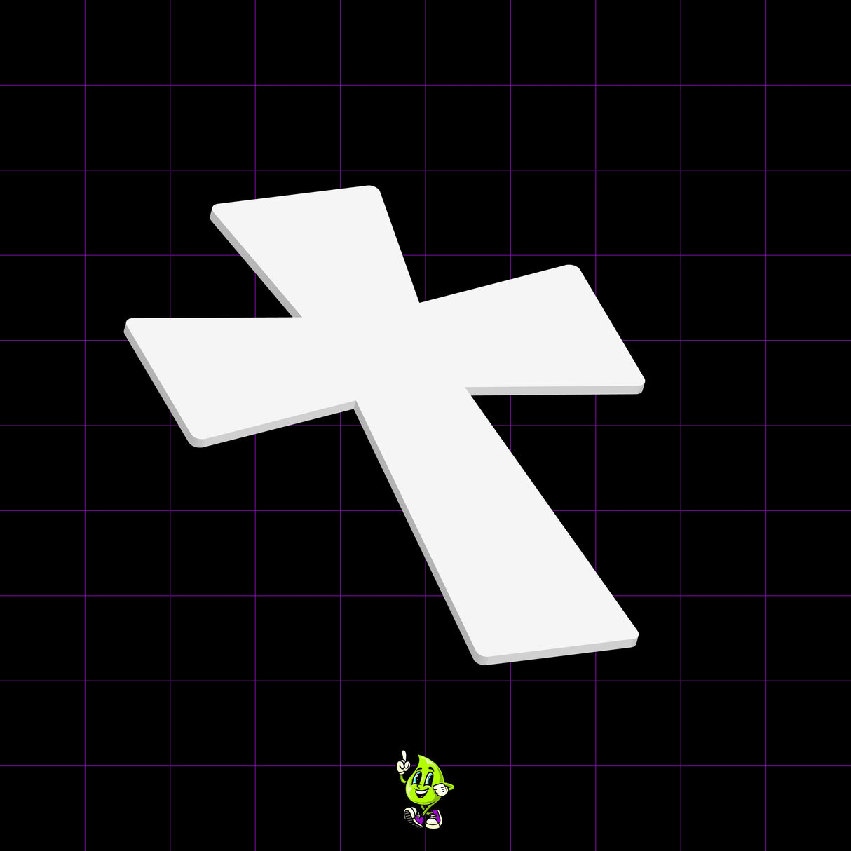 Blank Byzantine Cross