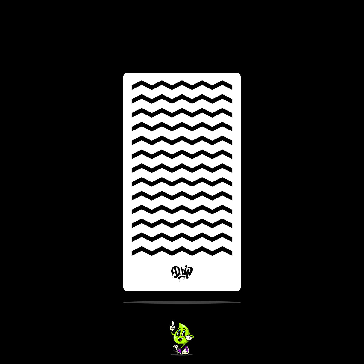 Mylar Stencil Zig Zag