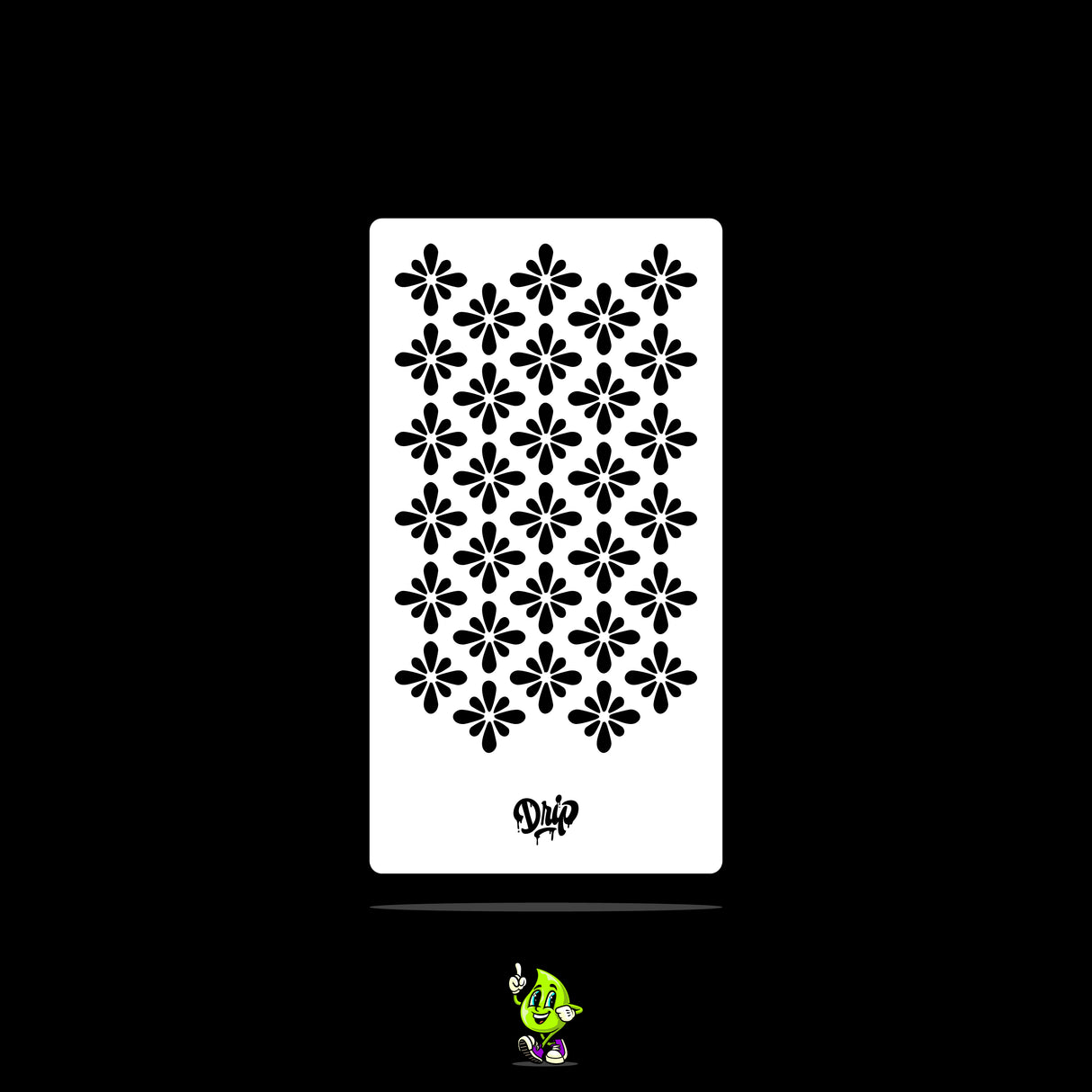 Mylar Stencil Floral