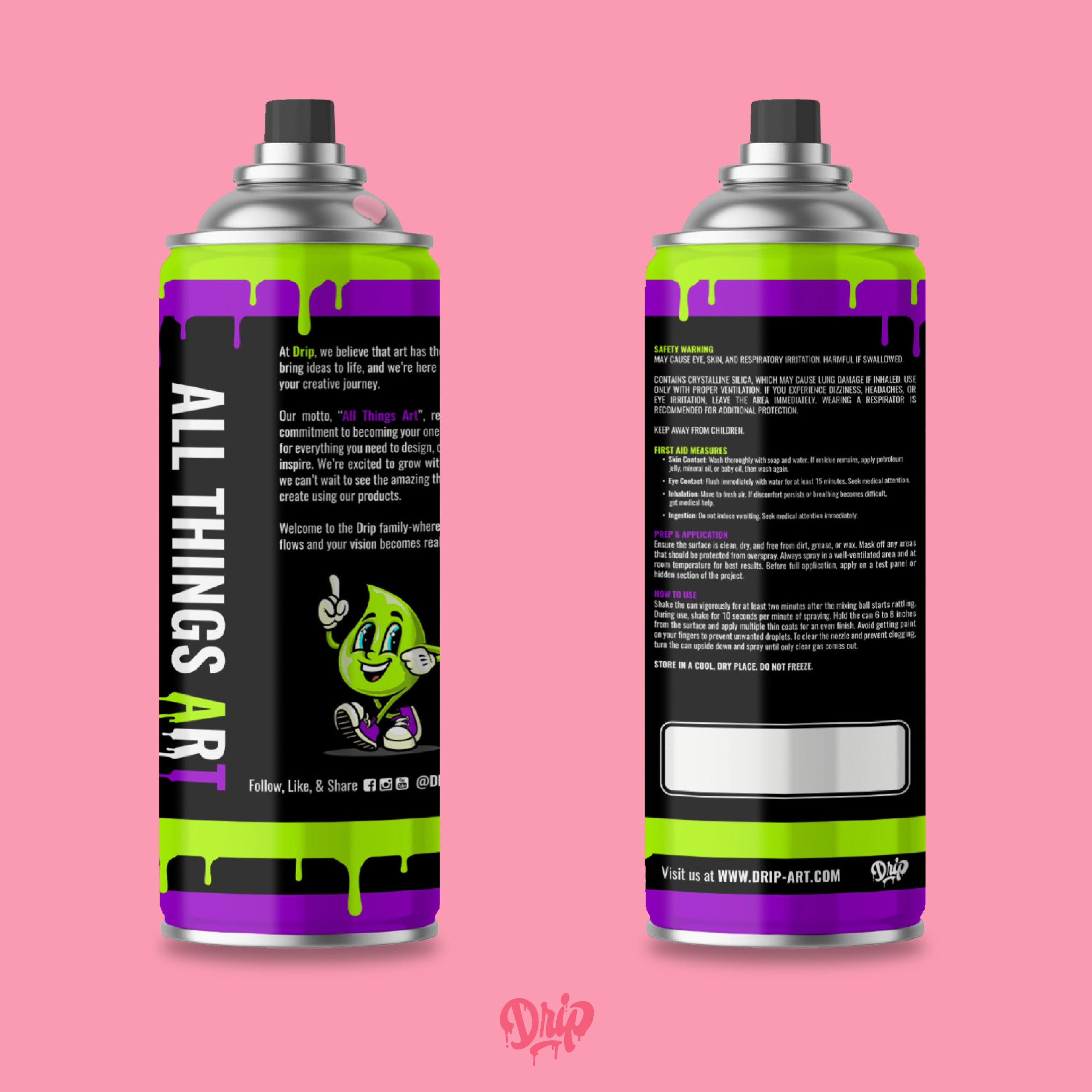 Flamingo Spray Can (12oz) by Drip® | Tropical Glitz