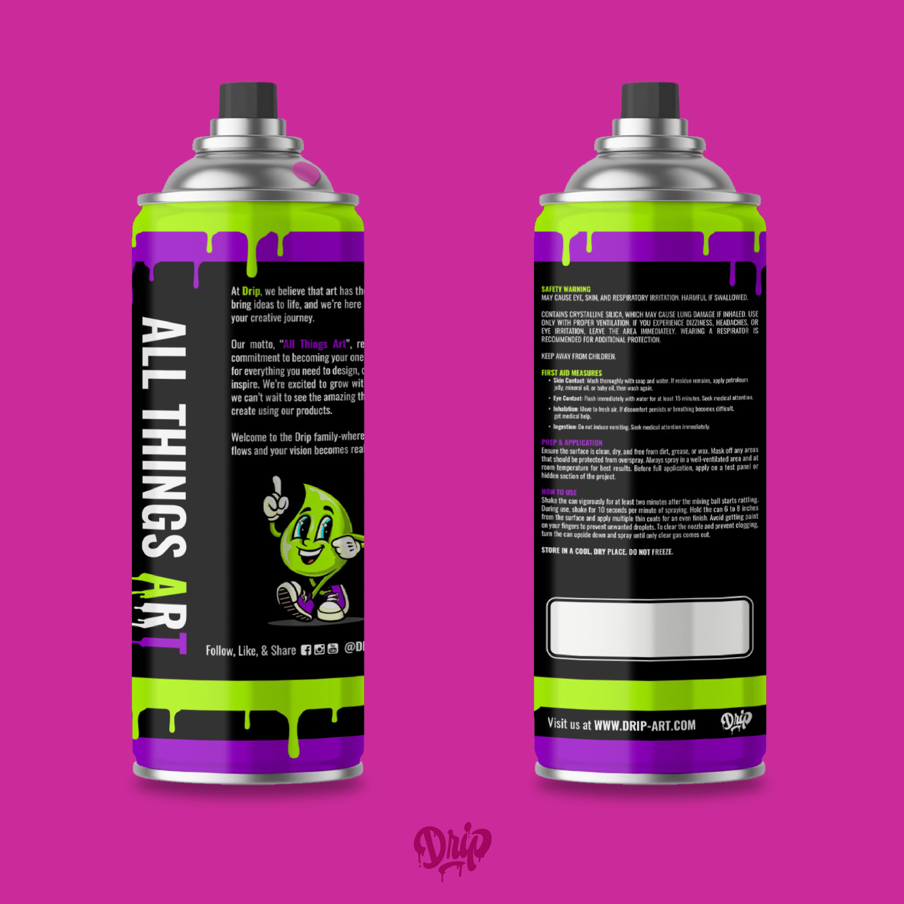 Magenta Spray Can (12oz) by Drip®