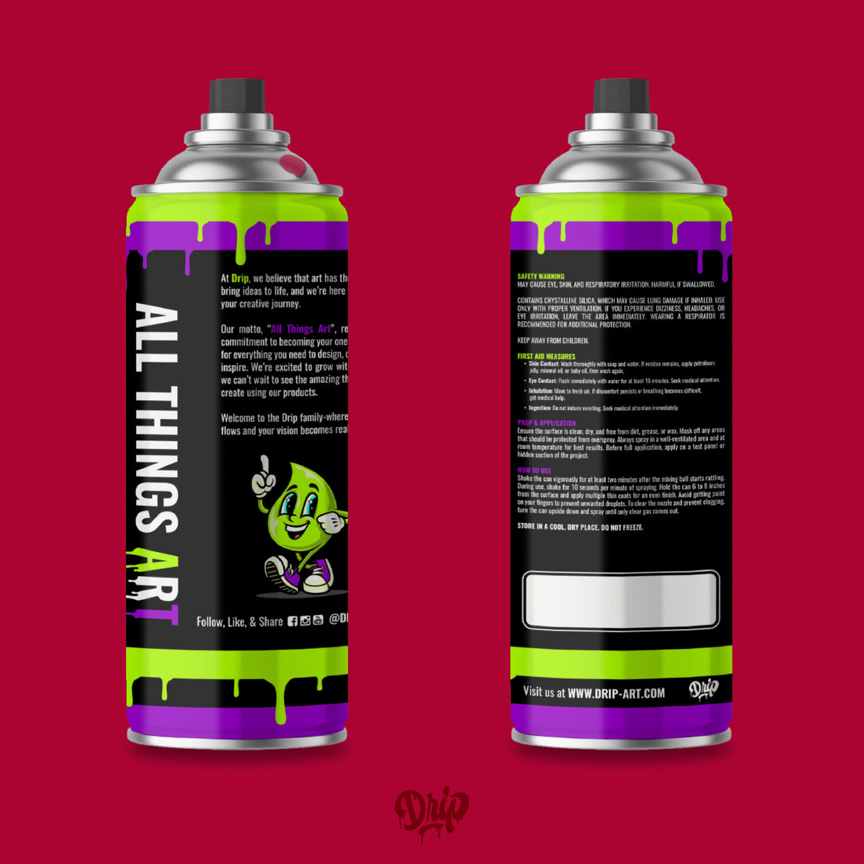 Maroon Spray Can (12oz)