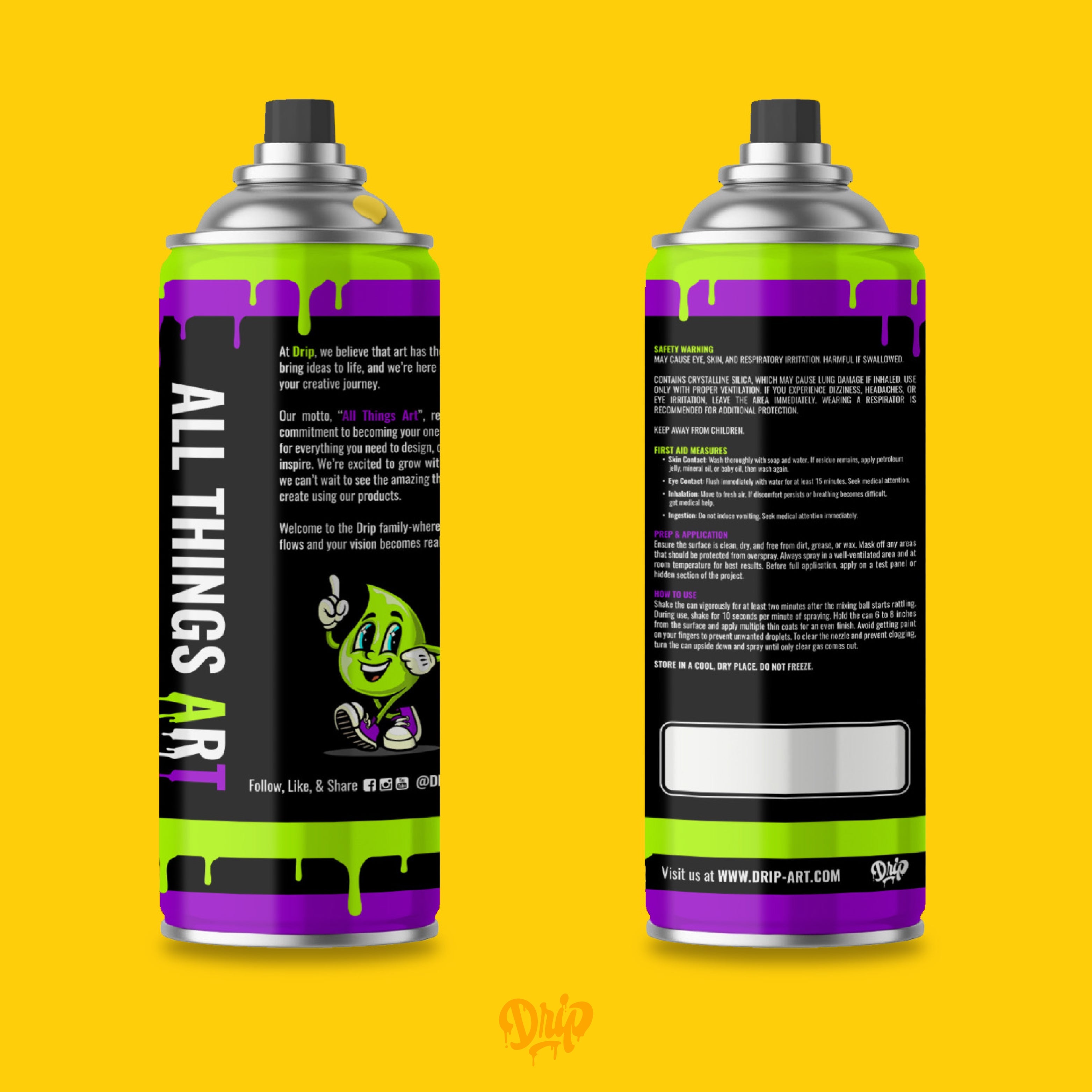 Sunflower Spray Can (12oz) by Drip® | Tropical Glitz