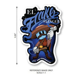 El Flake Slinger Cartoon Sticker - Tropical Glitz