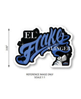 El Flake Slinger logo Sticker - Tropical Glitz