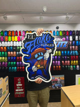 "El Flake Slinger Cartoon" - Giant Vinyl Decal